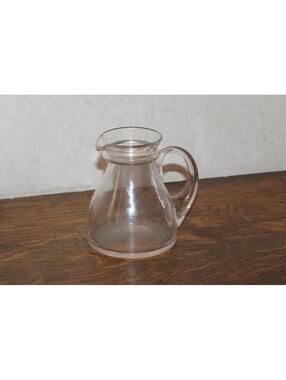 Vintage Glass Clear Small Pitcher